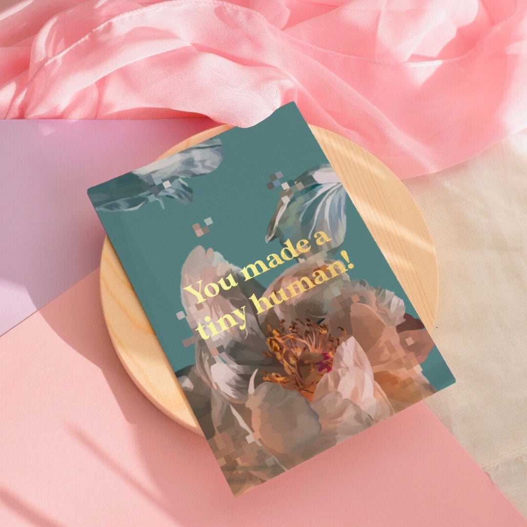 ‘Tiny Human’ Foiled Card