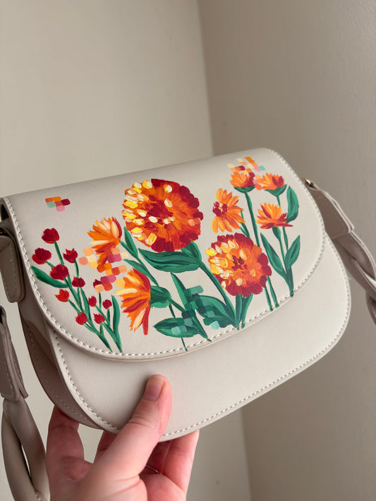 Pieces Handbag, Hand-Painted