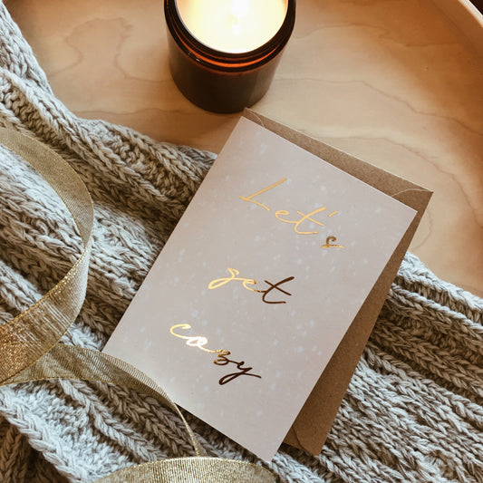 Let’s Get Cozy Christmas Card