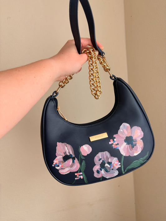 Bessie Handbag, Hand-Painted