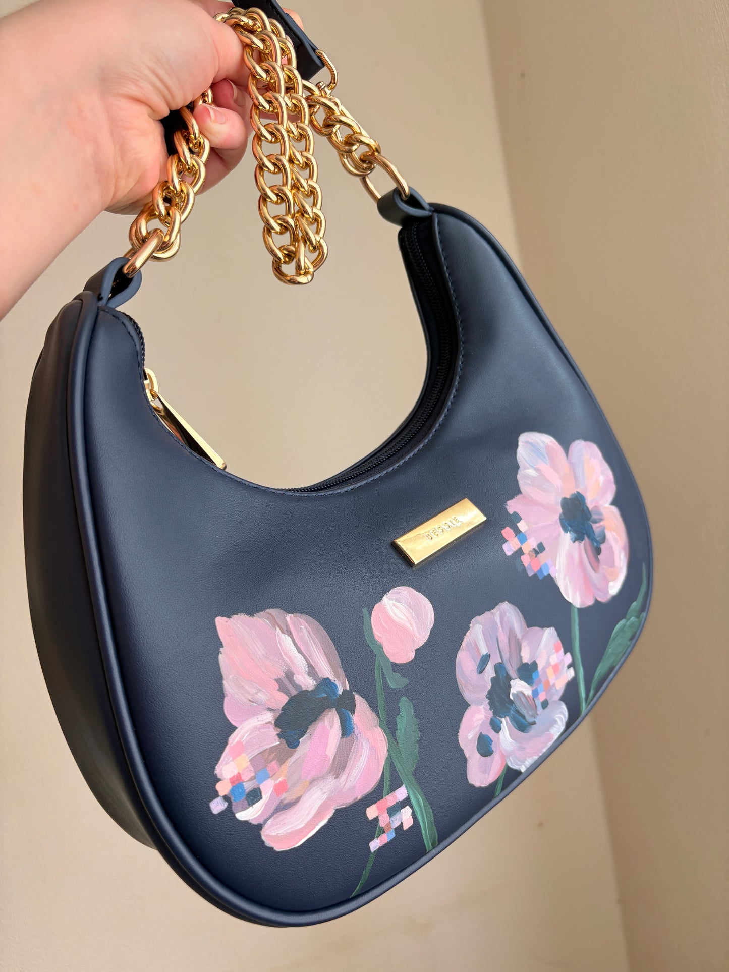 Bessie Handbag, Hand-Painted