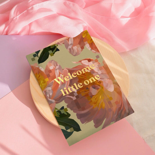 ‘Welcome Little One’ Foiled Card