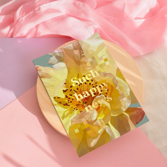 ‘Such Happy News’ Foiled Card