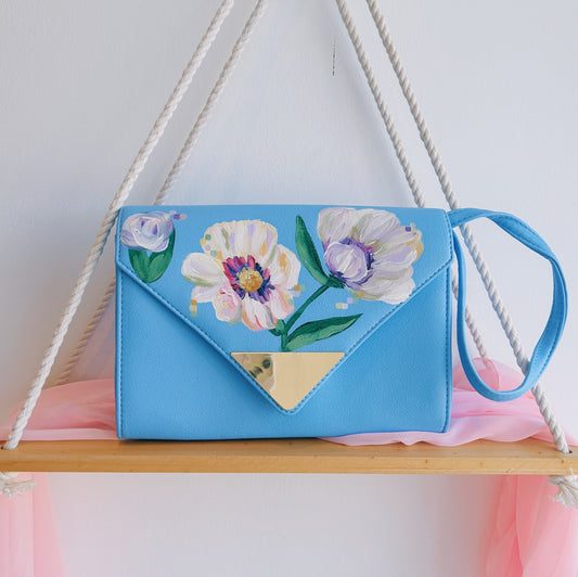Custom Blue Handbag